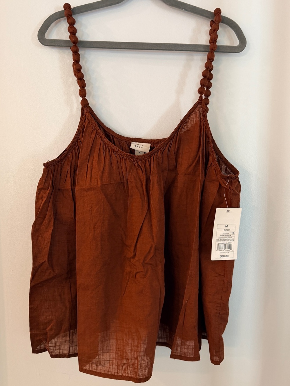 Target Women’s Rust Brown Braided Strap Camisole a new day medium M